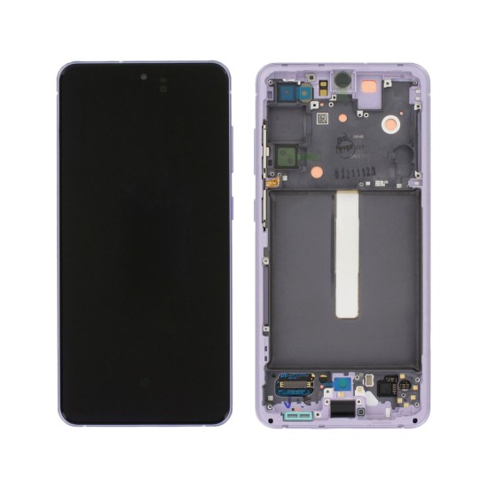 TOUCH+DISPLAY COM FRAME SAMSUNG GALAXY S21 FE/G990B SERVICE PACK 6.4" VIOLETA